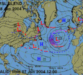 Weather forecast charts